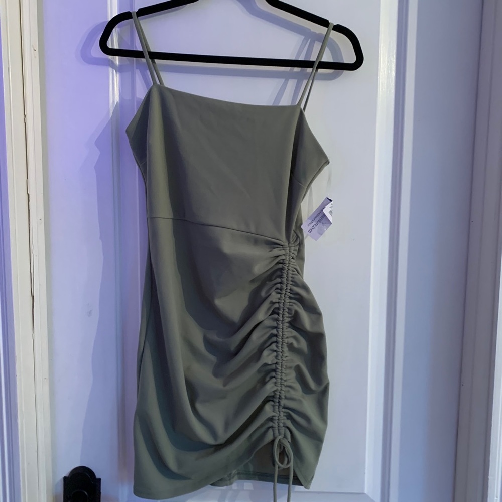 Olive green dress